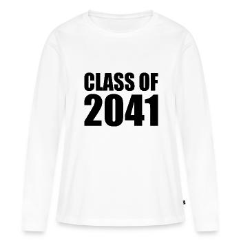 Class of 20241 - Women's Premium Organic Long Sleeve Shirt - white - Front - Julia (174cm)
