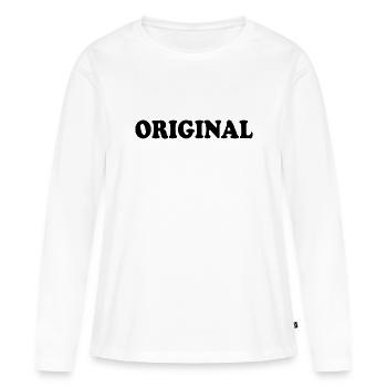 Original - T-shirt manches longues Premium bio Femme - blanc - Devant - Julia (174cm)