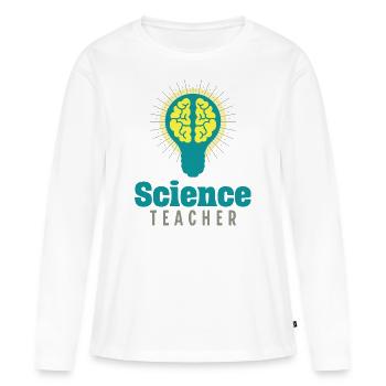 PROF des SVT-Lehrers Professor für Naturwissenschaften - Frauen Premium Bio Langarmshirt - Weiß - Vorne - Julia (174cm)