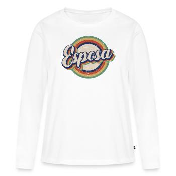 Esposa Retro Wife To Be Bride Couple Wedding Gift - Women's Premium Organic Long Sleeve Shirt - white - Front - Julia (174cm)