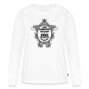 1952 - Women's Premium Organic Long Sleeve Shirt - white - Front - Julia (174cm)