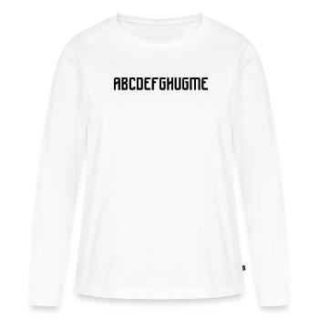 ABCDEFGHUGME Hug Hug - Women's Premium Organic Long Sleeve Shirt - white - Front - Julia (174cm)