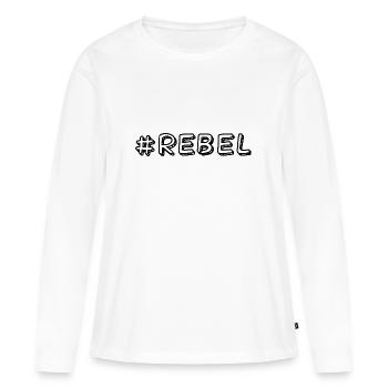 Rebel - Women's Premium Organic Long Sleeve Shirt - white - Front - Julia (174cm)