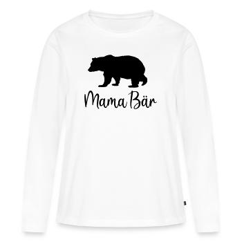 Mama Bär Beste Mutter Muttertag Geschenk Eltern - Frauen Premium Bio Langarmshirt - Weiß - Vorne - Julia (174cm)