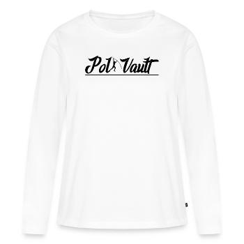 Saut À La Perche Athlète Sportif - T-shirt manches longues Premium bio Femme - blanc - Devant - Julia (174cm)