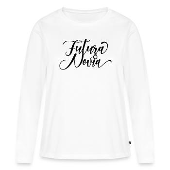 Futura Novia Girlfriend Engagement Wedding Gift - Women's Premium Organic Long Sleeve Shirt - white - Front - Julia (174cm)