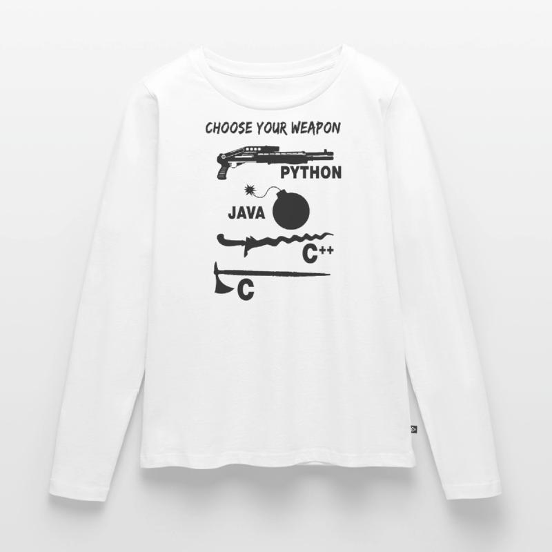 Programmer Choose your programming language Women's Premium Organic Long Sleeve Shirt