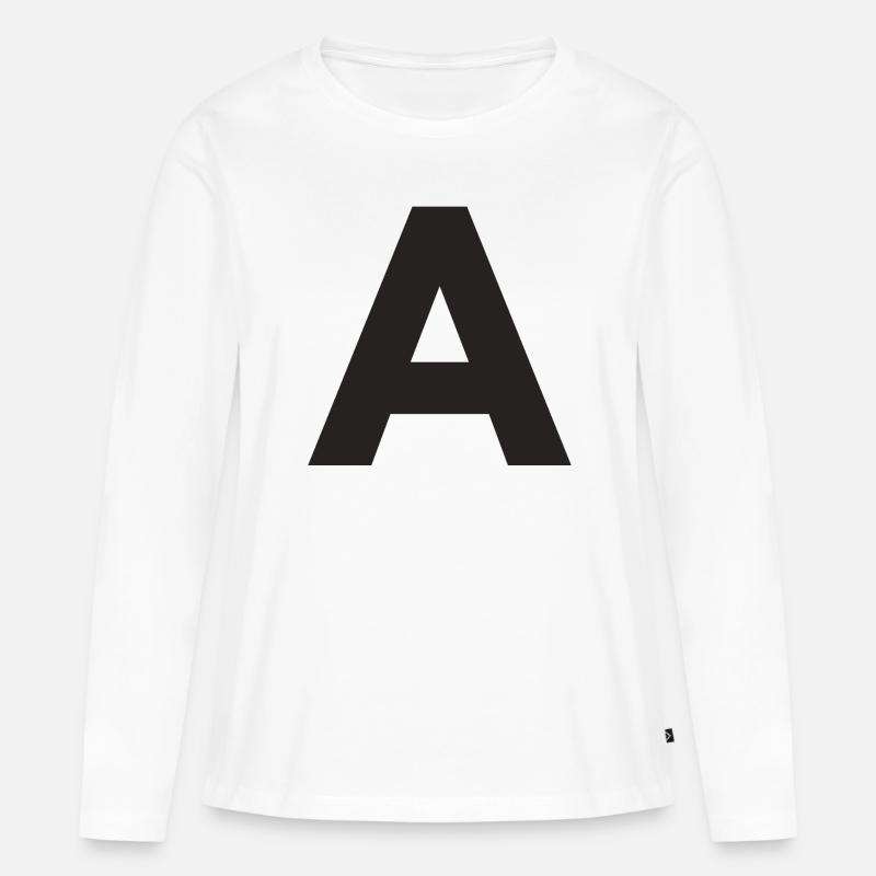 A - Frauen Premium Bio Langarmshirt - Weiß