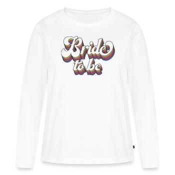 Braut To Be Future Mrs. Brautdusche Hochzeitsgeschenk - Frauen Premium Bio Langarmshirt - Weiß - Vorne - Julia (174cm)
