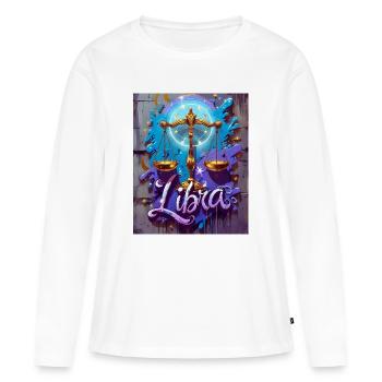 Balance - T-shirt manches longues Premium bio Femme - blanc - Devant - Julia (174cm)