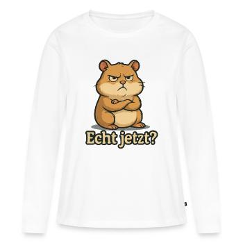 Really now hamsters - Women's Premium Organic Long Sleeve Shirt - white - Front - Julia (174cm)