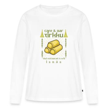 Tirkku Spring Rolls - Women's Premium Organic Long Sleeve Shirt - white - Front - Julia (174cm)