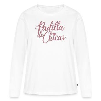 Padilla de Chicas Bride's Gang Bridesmaid Wedding - Women's Premium Organic Long Sleeve Shirt - white - Front - Julia (174cm)