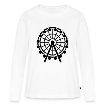 Ferris wheel - Women's Premium Organic Long Sleeve Shirt - white - Front - Julia (174cm)
