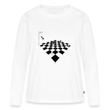 Bauernaufstand - Frauen Premium Bio Langarmshirt - Weiß - Vorne - Julia (174cm)