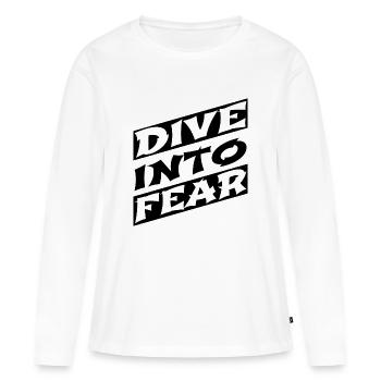 courage bungee jumping safety embracing courage - Frauen Premium Bio Langarmshirt - Weiß - Vorne - Julia (174cm)