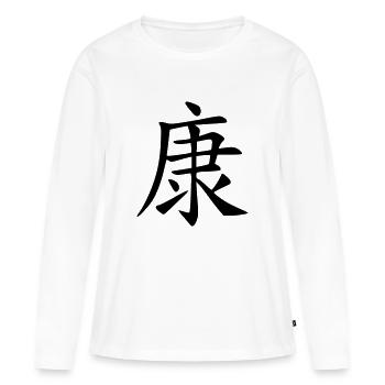 Santé - T-shirt manches longues Premium bio Femme - blanc - Devant - Julia (174cm)