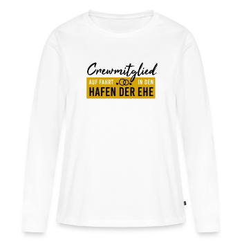 crewmitglied hafen ehe junggesellenabschied jga - Frauen Premium Bio Langarmshirt - Weiß - Vorne - Julia (174cm)