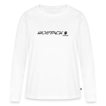 Wolfpack - T-shirt manches longues Premium bio Femme - blanc - Devant - Julia (174cm)