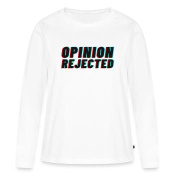 Avis rejeté! - T-shirt manches longues Premium bio Femme - blanc - Devant - Julia (174cm)