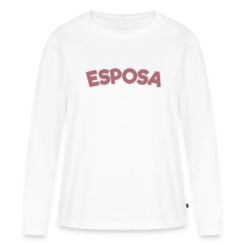 Esposa Cool Wife To Be Bride Couple Wedding Gift - Women's Premium Organic Long Sleeve Shirt - white - Front - Julia (174cm)