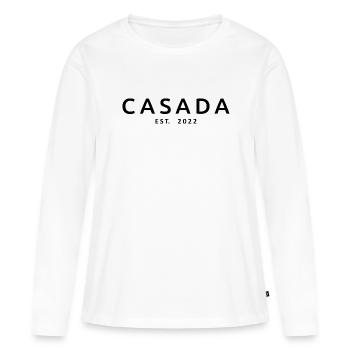 2022 Hochzeitstag verheiratete Frauen - Frauen Premium Bio Langarmshirt - Weiß - Vorne - Julia (174cm)