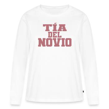 Tia del Novio Groom's Auntie Women Wedding Gift - Women's Premium Organic Long Sleeve Shirt - white - Front - Julia (174cm)