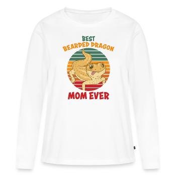 Bearded Dragons Reptile Reptiles Gift - Women's Premium Organic Long Sleeve Shirt - white - Front - Julia (174cm)