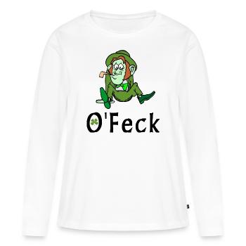 Irish Feck - Women's Premium Organic Long Sleeve Shirt - white - Front - Julia (174cm)