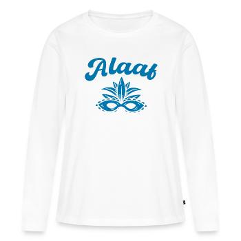 Alaaf - Frauen Premium Bio Langarmshirt - Weiß - Vorne - Julia (174cm)