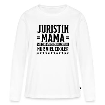 Juristin Beruf Lustige Spruch Jurist Jura Geschenk - Frauen Premium Bio Langarmshirt - Weiß - Vorne - Julia (174cm)