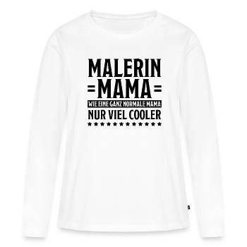 Malerin Spruch Malermeister Beruf Malerin Geschenk - Frauen Premium Bio Langarmshirt - Weiß - Vorne - Julia (174cm)