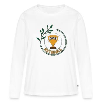 Autoball Siegerin Autoballerin Spielerin Fußball - Frauen Premium Bio Langarmshirt - Weiß - Vorne - Julia (174cm)