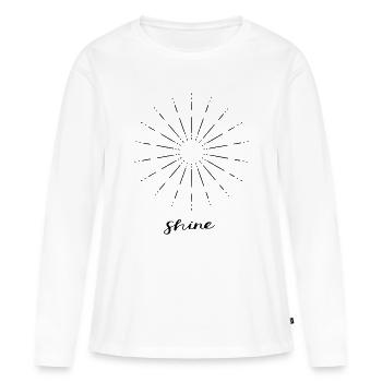 Briller - T-shirt manches longues Premium bio Femme - blanc - Devant - Julia (174cm)