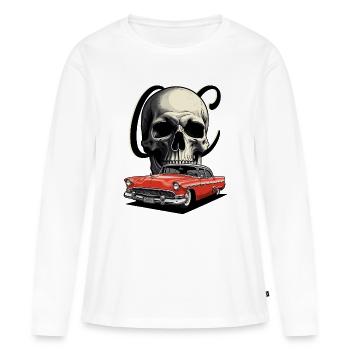Classic Cars 1950 - Women's Premium Organic Long Sleeve Shirt - white - Front - Julia (174cm)