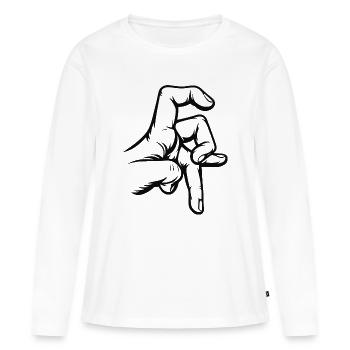 Tendance Six Seven - T-shirt manches longues Premium bio Femme - blanc - Devant - Julia (174cm)