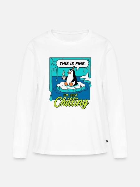 Das Ist In Ordnung - Frauen Premium Bio Langarmshirt - Weiß