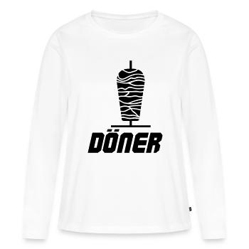 Döner Kebab - Frauen Premium Bio Langarmshirt - Weiß - Vorne - Julia (174cm)