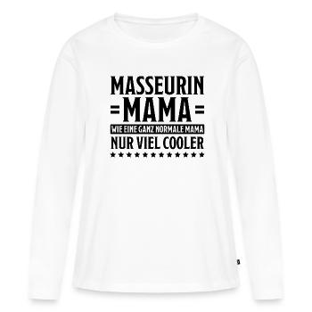 Masseurin Spruch Beruf Massage Masseurin Geschenk - Frauen Premium Bio Langarmshirt - Weiß - Vorne - Julia (174cm)