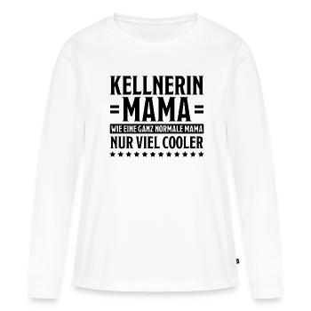 Kellnerin Spruch Kellner Beruf Kellnerin Geschenk - Frauen Premium Bio Langarmshirt - Weiß - Vorne - Julia (174cm)