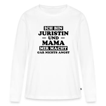 Juristin Beruf Lustige Spruch Jurist Jura Geschenk - Frauen Premium Bio Langarmshirt - Weiß - Vorne - Julia (174cm)