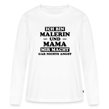 Malerin Spruch Malermeister Beruf Malerin Geschenk - Frauen Premium Bio Langarmshirt - Weiß - Vorne - Julia (174cm)