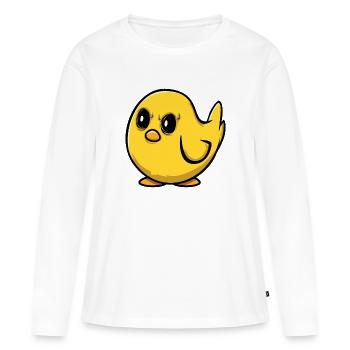 Angry Chick - Women's Premium Organic Long Sleeve Shirt - white - Front - Julia (174cm)