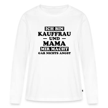 Kauffrau Spruch Verkäuferin Fun Kauffrau Geschenk - Frauen Premium Bio Langarmshirt - Weiß - Vorne - Julia (174cm)