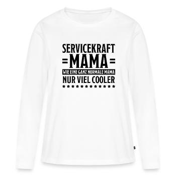 Servicekraft Dienstleistung Servicekraft Geschenk - Frauen Premium Bio Langarmshirt - Weiß - Vorne - Julia (174cm)