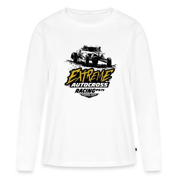 Autocross - Buggy - 4x4 - Tout-terrain - T-shirt manches longues Premium bio Femme - blanc - Devant - Julia (174cm)
