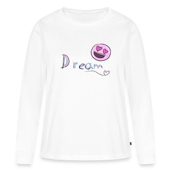Dreamer's dream - Women's Premium Organic Long Sleeve Shirt - white - Front - Julia (174cm)