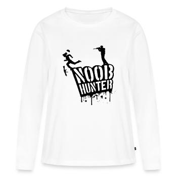 Noob Hunter Shooter blood drops Graffiti - Women's Premium Organic Long Sleeve Shirt - white - Front - Julia (174cm)