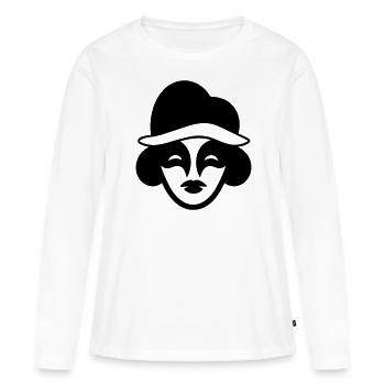 Clown - Frauen Premium Bio Langarmshirt - Weiß - Vorne - Julia (174cm)