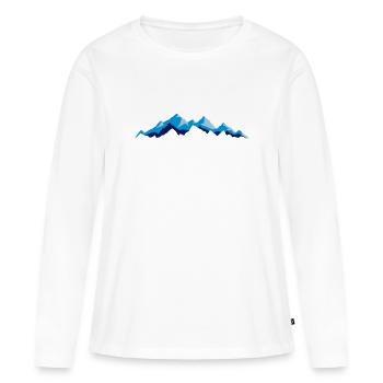 Skitour 2018 / 1 - Frauen Premium Bio Langarmshirt - Weiß - Vorne - Julia (174cm)